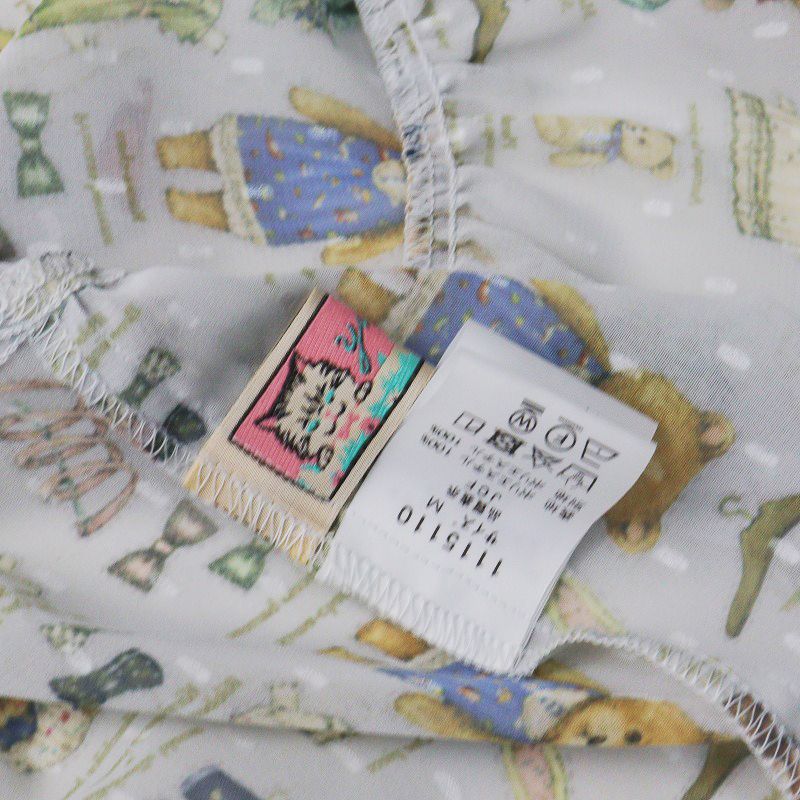 美品 ユキエモン yukiemon 秋テキスタイル きせかえ柄 ワンピース M 