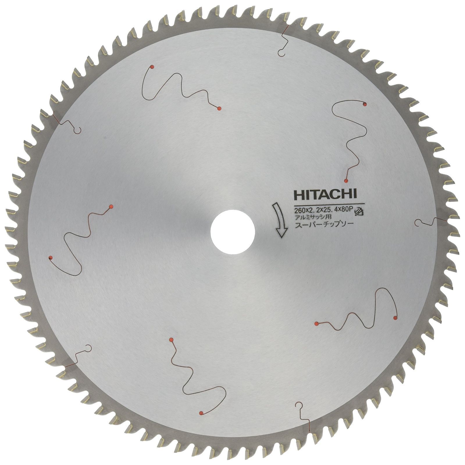 径260mm 80枚刃 HiKOKI ハイコーキ スーパーチップソー アルミサッシ用 260㎜×80枚刃 0032-6744