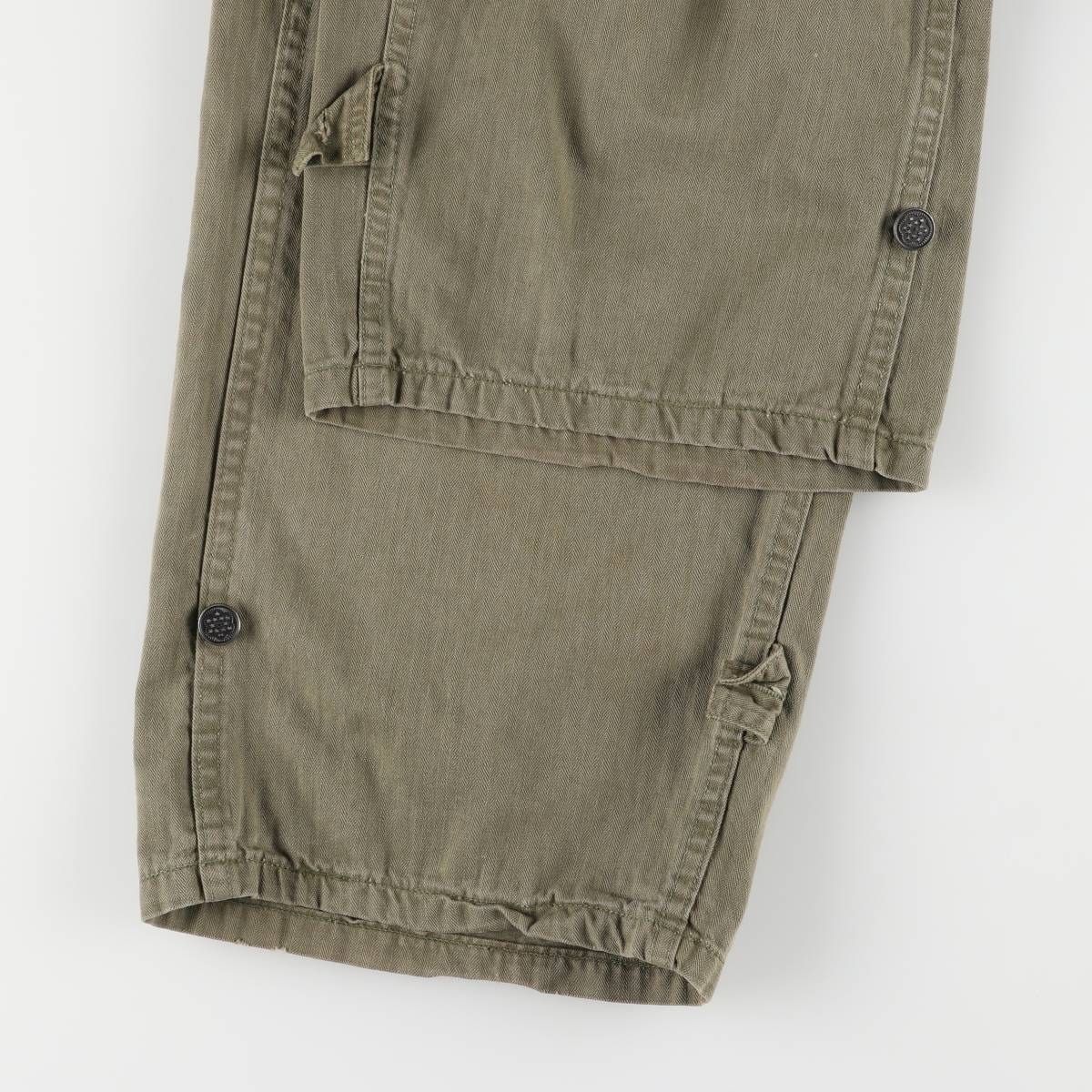 古着 40年代 米軍 M-43 13スターボタン HBT ヘリンボーンツイル 長袖