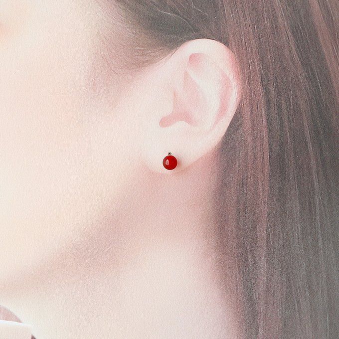 k18金スケルトンキャッチ付き