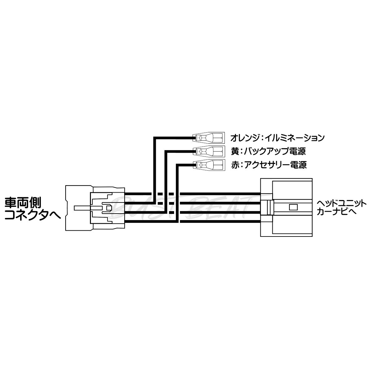 BUST BEAT トヨタ 純正 NSZT-W66T 対応 10P 逆カプラー 中継
