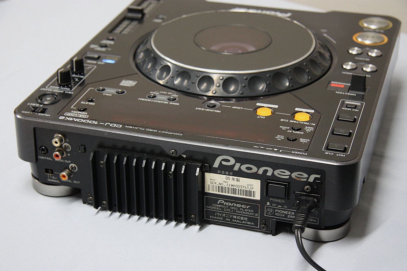 PIONEERコンパクトディスクプレーヤーCDJ-1000MK2