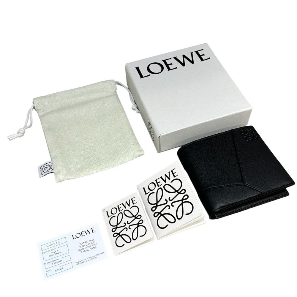 新品 LOEWE アナグラム パズル エッジ ウォレット 2つ折り 財布 ロエベ