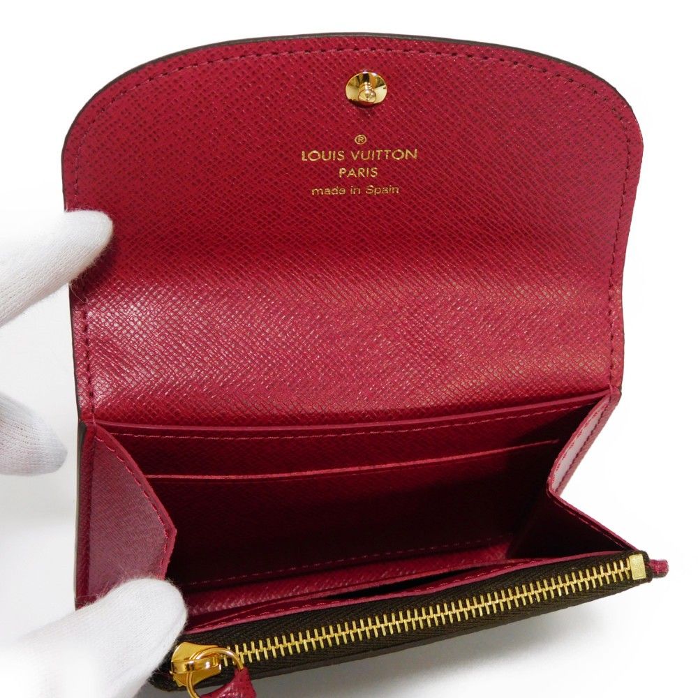 LOUIS VUITTON ルイ・ヴィトン ポルトモネ ロザリ LVロゴ