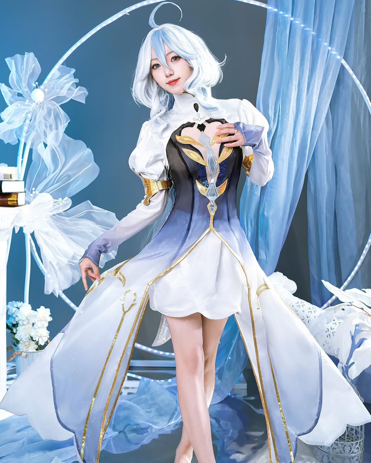 フリーナ コスプレ衣装 ウィッグ付き 原神 コスプレ フリーナ 衣装 ※ウィッグ 靴 追加可 : ISRA