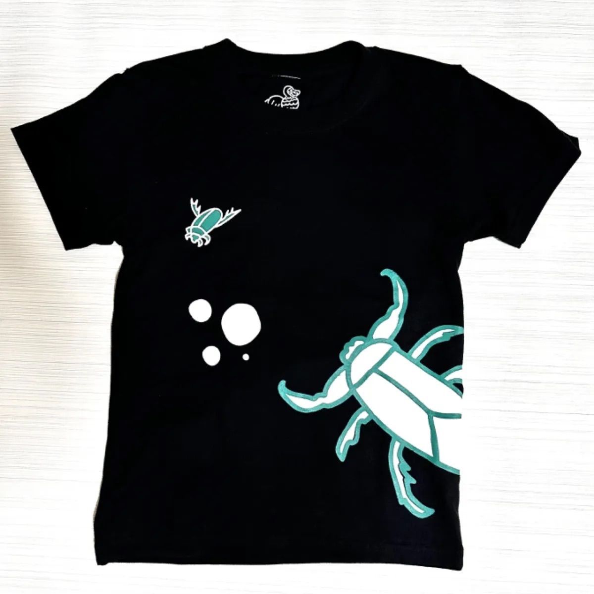 タガメTシャツ【キッズサイズ】水生昆虫　タガメ　ゲンゴロウ　水カマキリ