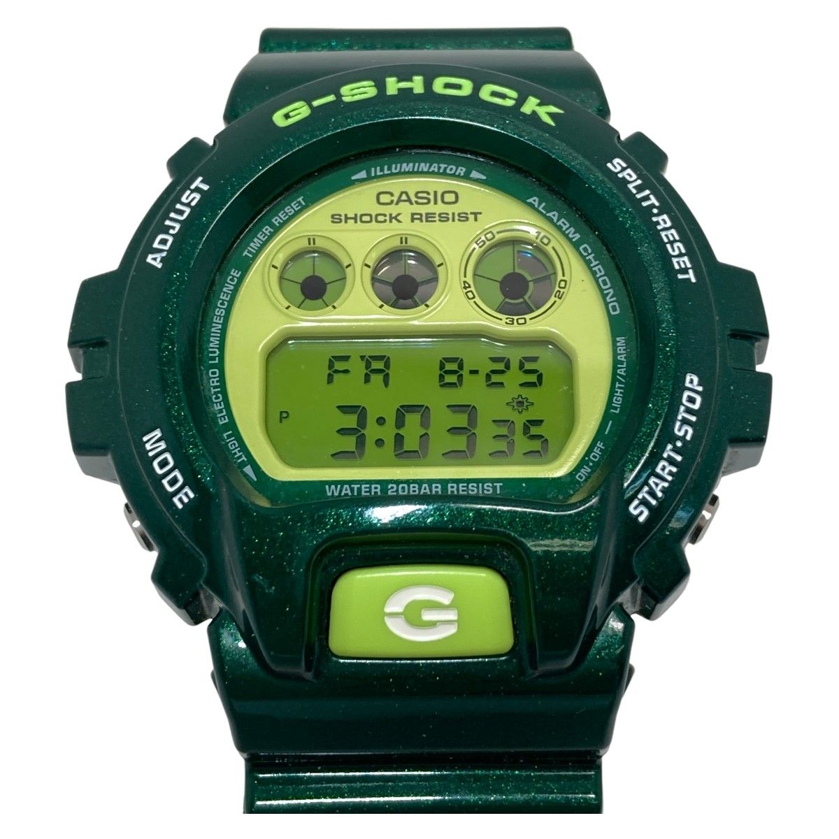 カラーグリーンG-SHOCK  DW-6900CC  　グリーン　レア