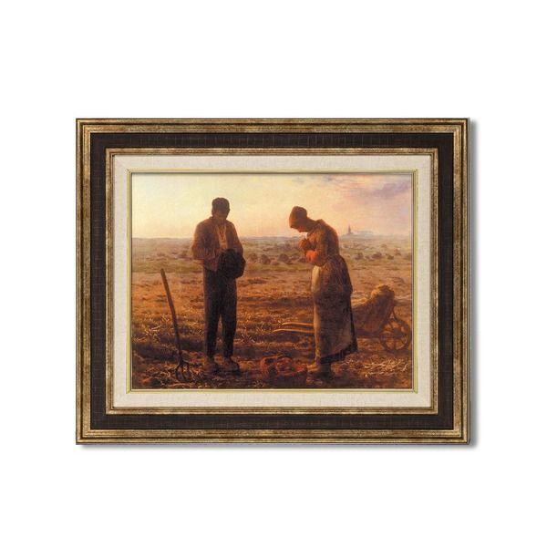 額装品 〕 世界の名画 ダークブラウンアンティーク額 F6 福田栄光