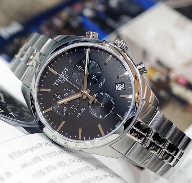 【Bunjang商品韓国直送】TISSOT(ティソ) PR100 クロノグラフ メンズ 時計 T101 417 11 051 00