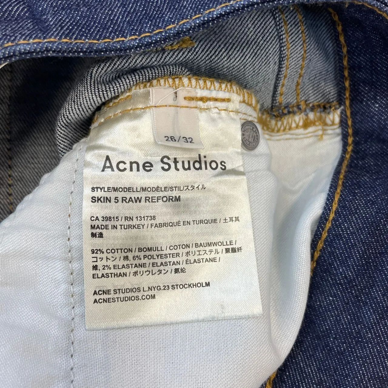 Acne Studios アクネストゥディオズ SKIN 5 RAW REFORM 26インチ 26/32 
