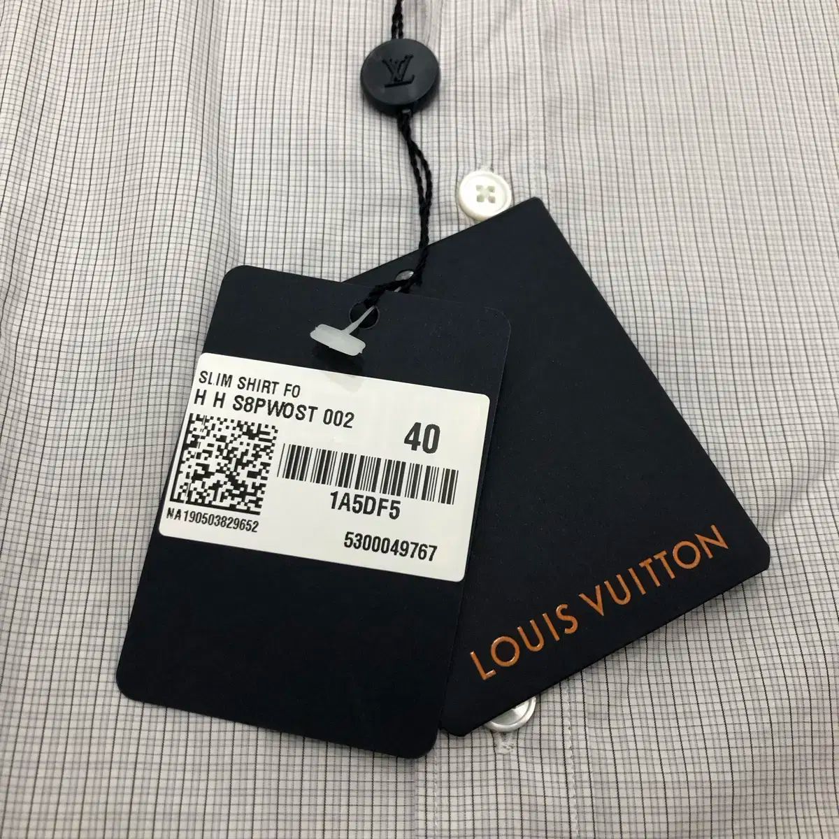 Louis Vuitton ルイヴィトン 仕立て クラシック チェック シャツ 40