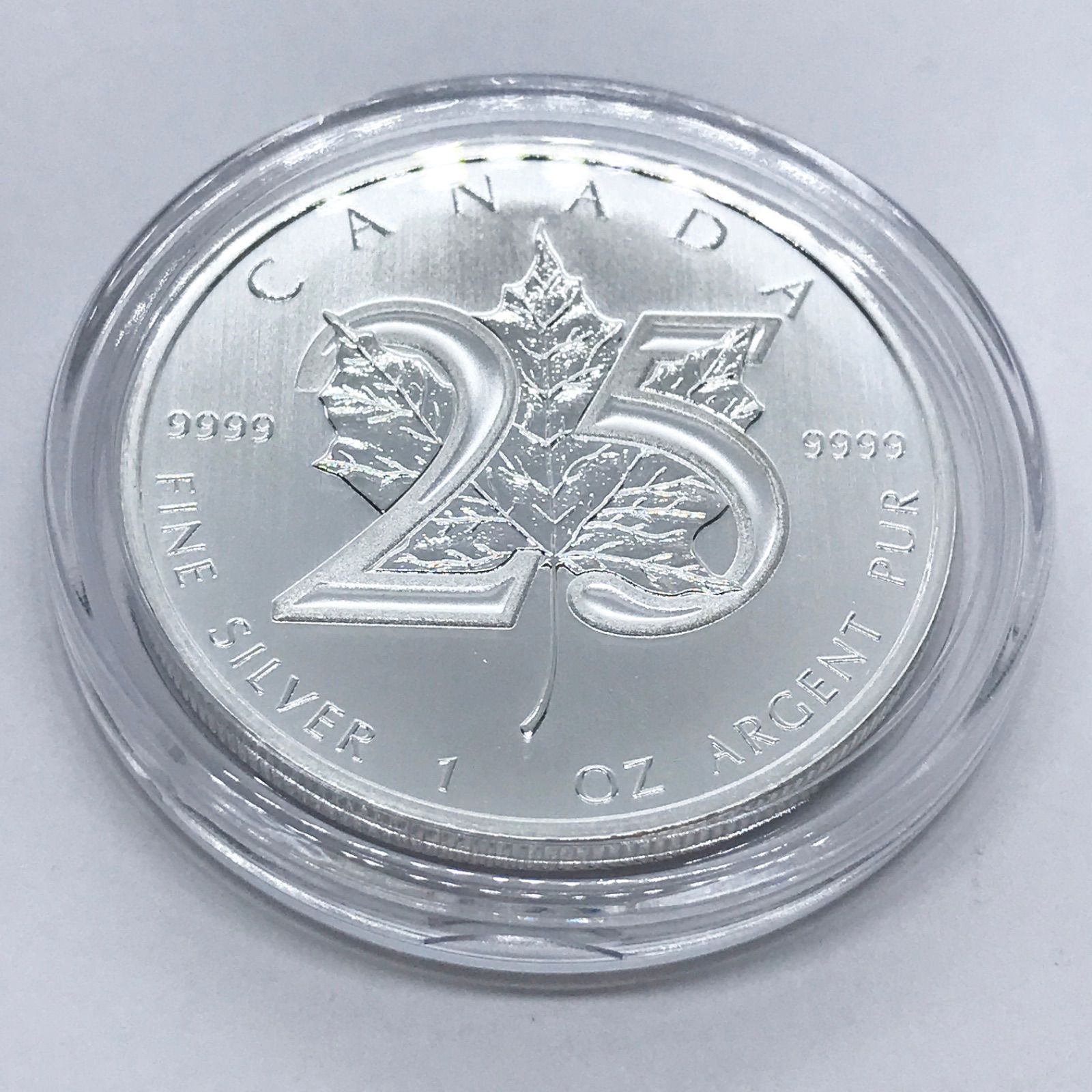 メイプルリーフ銀貨　25周年記念　2013年世界限定発行　純銀1オンス