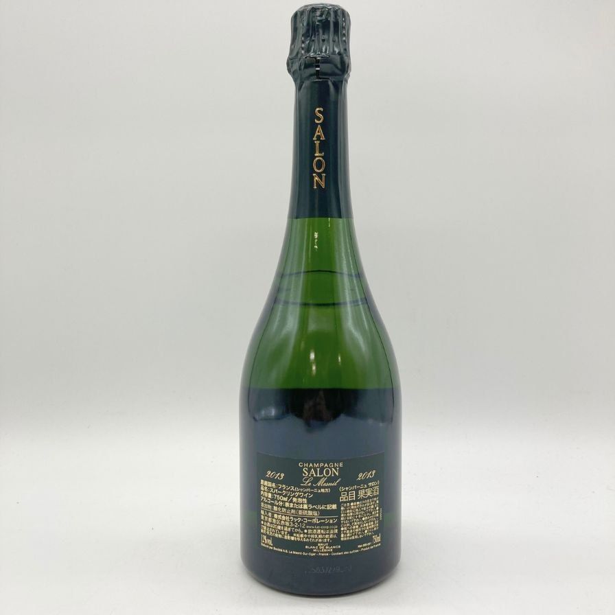 サロン ブランドブラン ル メニル 2013 750ml 12% SALON Blanc de Blancs Le Mesnil Brut【R4】 -  メルカリ