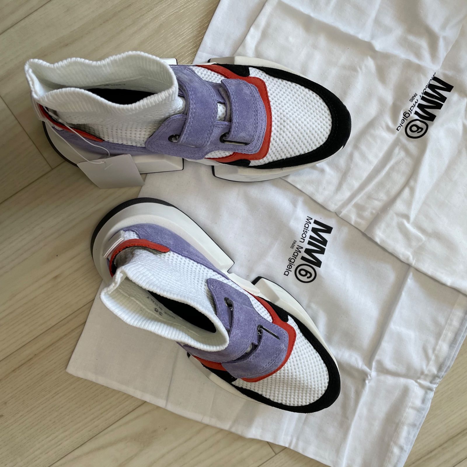 片足展示品・箱付き】MM6 21ss メゾンマルジェラ スニーカー 厚底 35