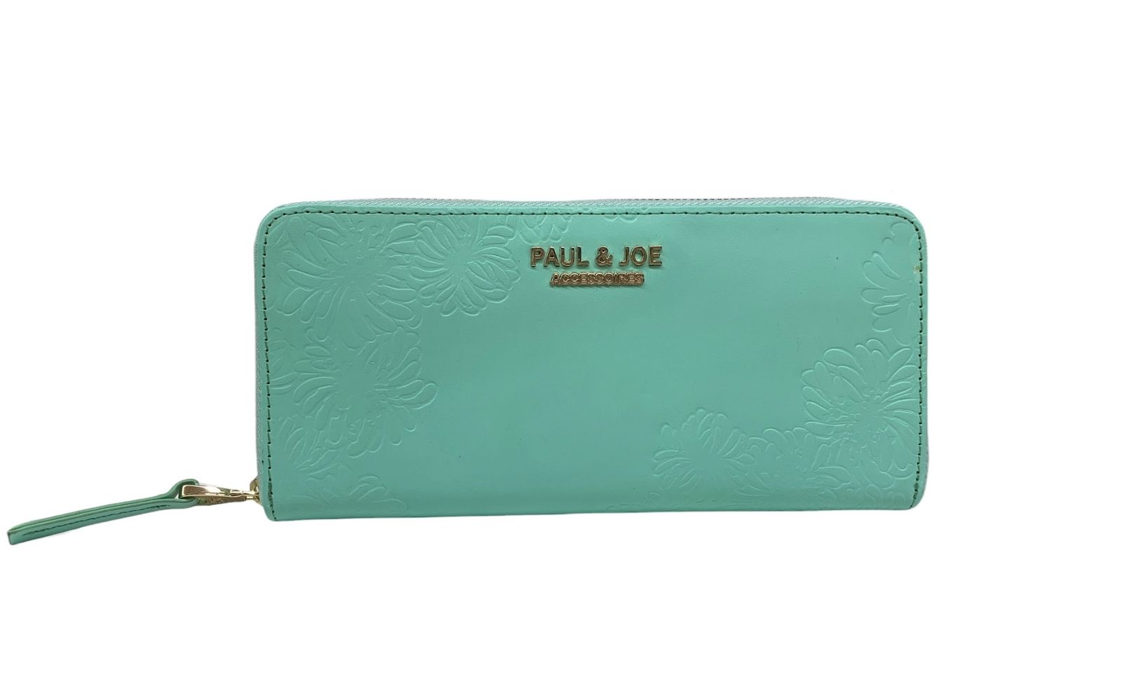 新品　PAUL & JOE ポールアンドジョー　ミントグリーン 長財布 PAUL&JOE (ポールアンドジョー) 長財布 ラウンドジップ PJA-W082