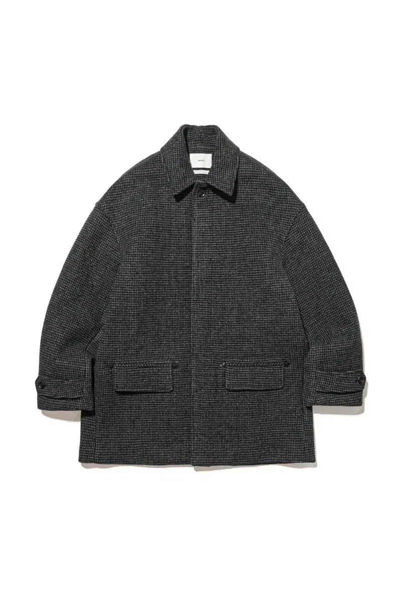 OURSELVES アワーセルブス 25fw ミドルルーム ステンカラーコート ハウンドトゥース 2