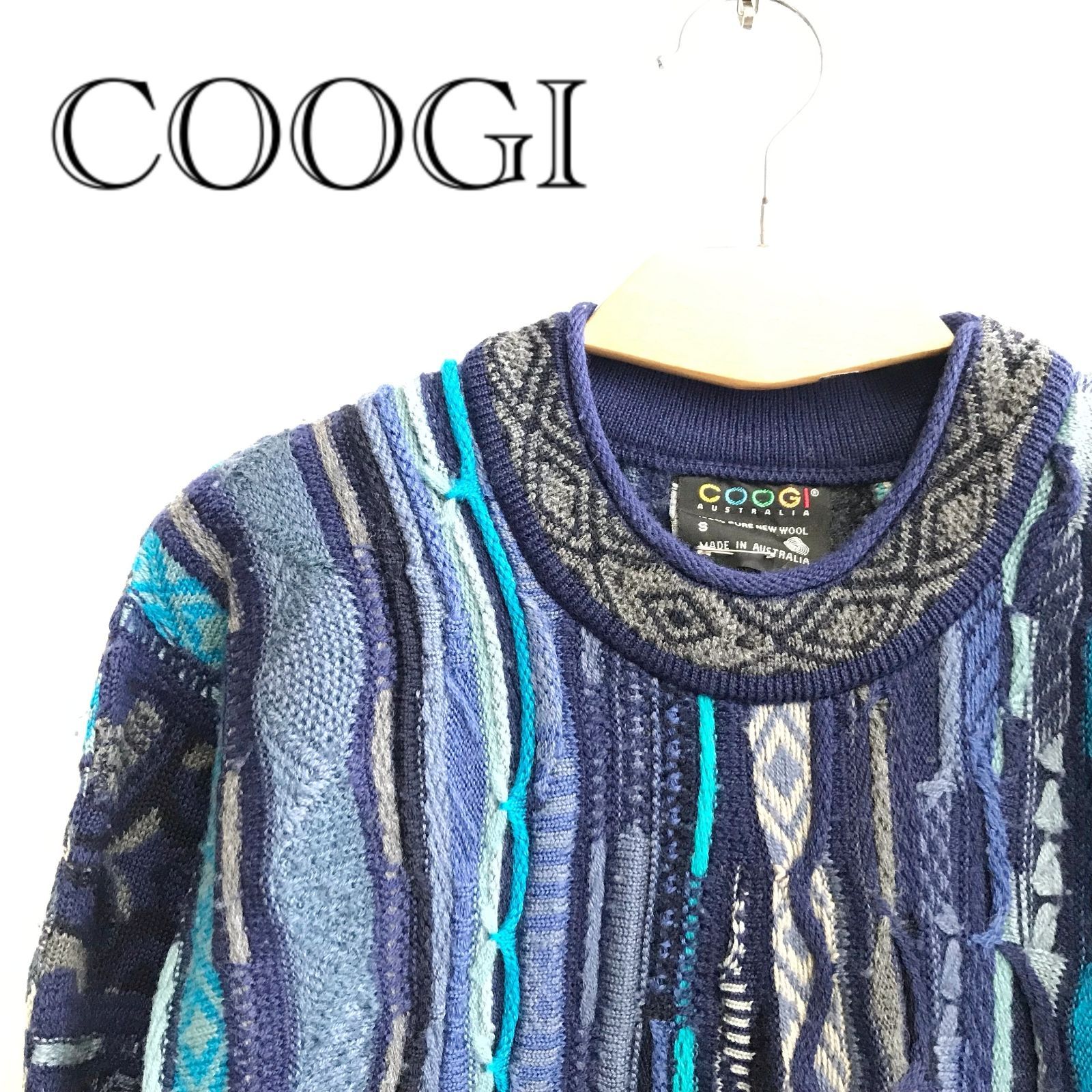 COOGI 3D ニット プルオーバー セーター 長袖 トップス 1152U