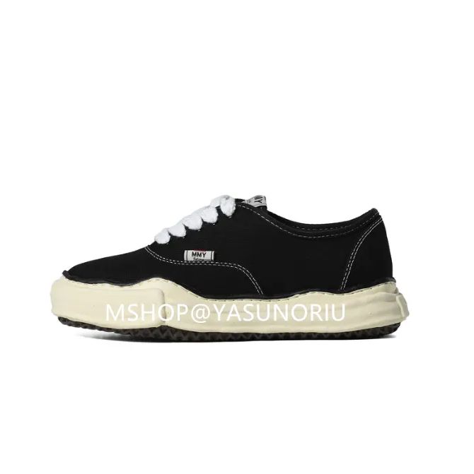 Maison MIHARA YASUHIRO BAKER LOW VINTAGE CANVAS BLK