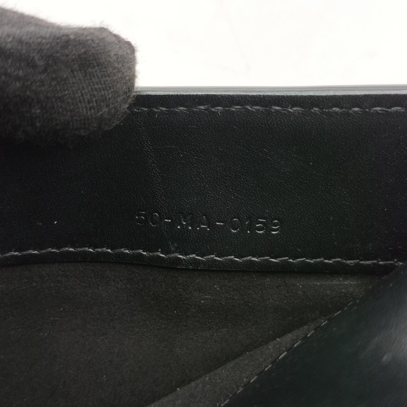 クリスチャンディオールChristian Diorサドルブラックレザー50- MA-0159 DECORATOM_COM_BR