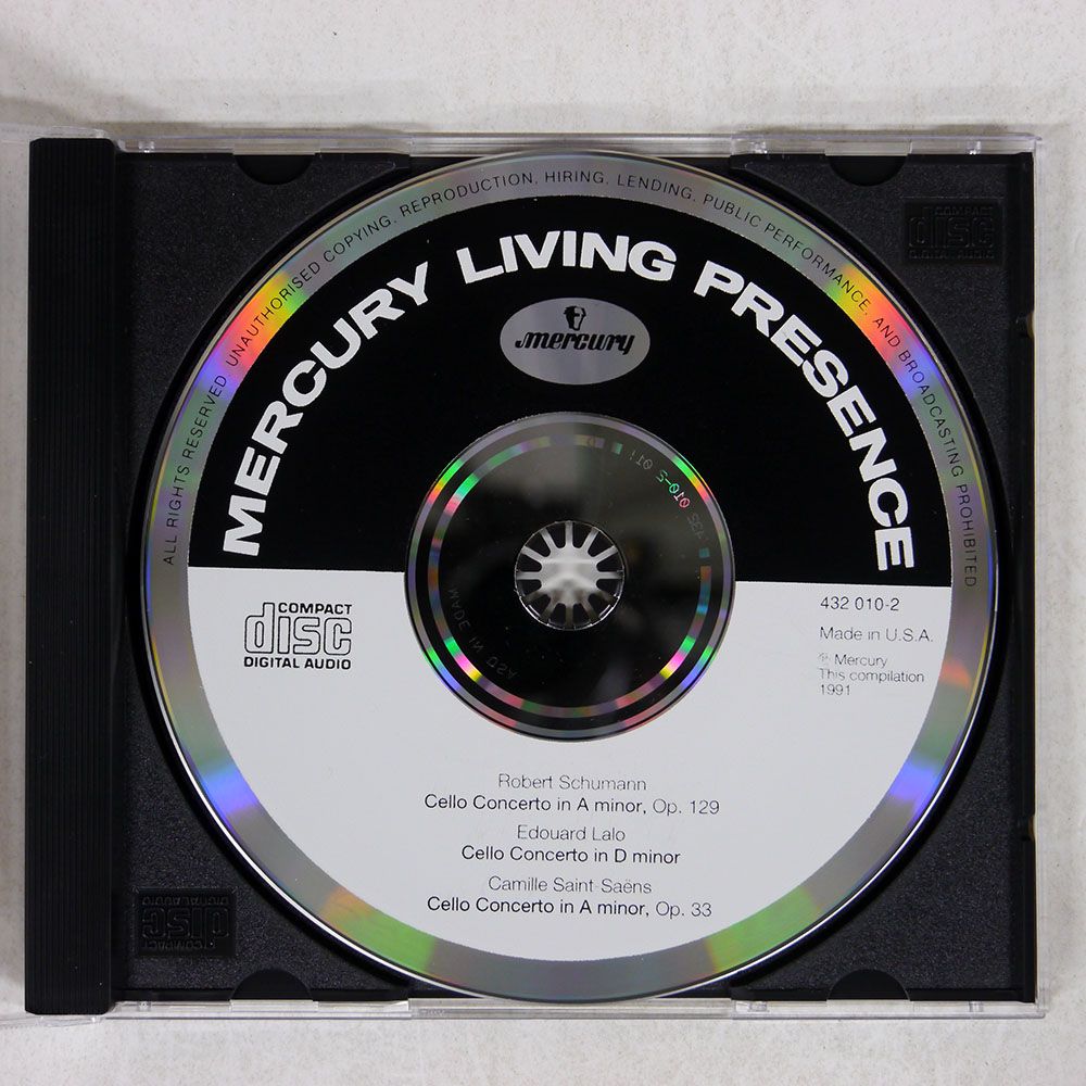 US盤 ヤーノシュ・シュタルケル/シューマン、ラロ、サン=サーンス : チェロ協奏曲/MERCURY LIVING PRESENCE 4320102  CD □ - メルカリ