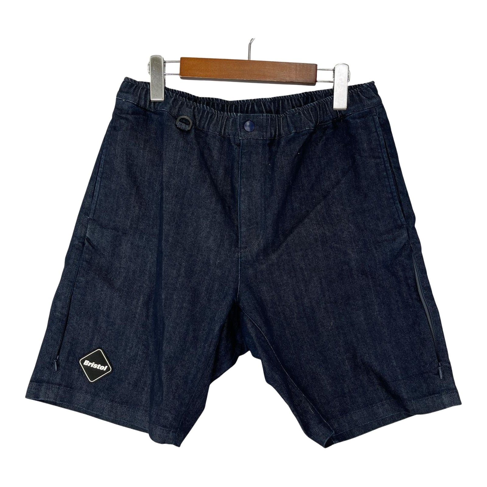 【L size】bristol ハーフパンツ　インディゴブルー　デニム★ F.C.Real Bristol エフシーレアルブリストル デニム ハーフ