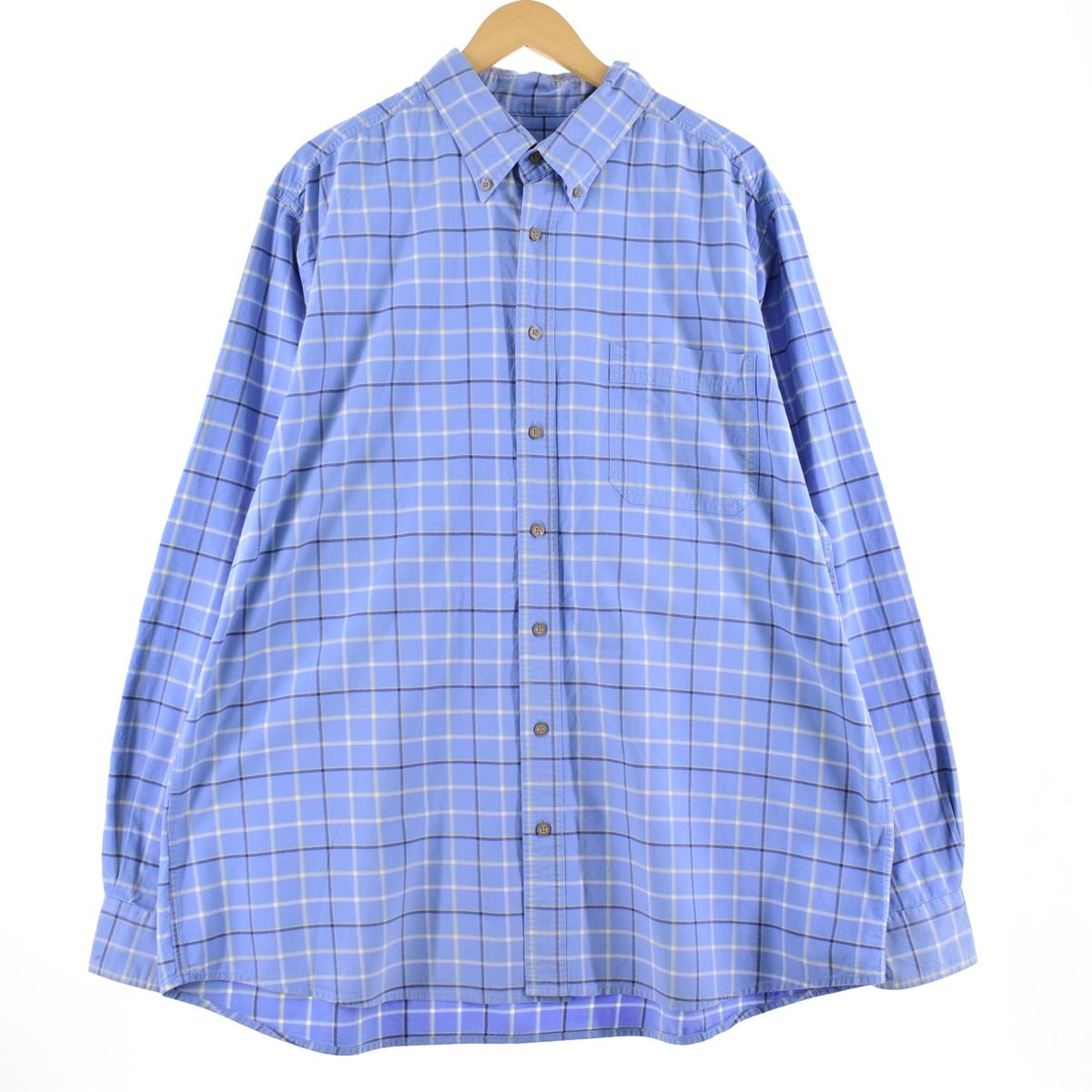古着 エディーバウアー Eddie Bauer 長袖 ボタンダウンチェックシャツ メンズXXL/eaa339626
