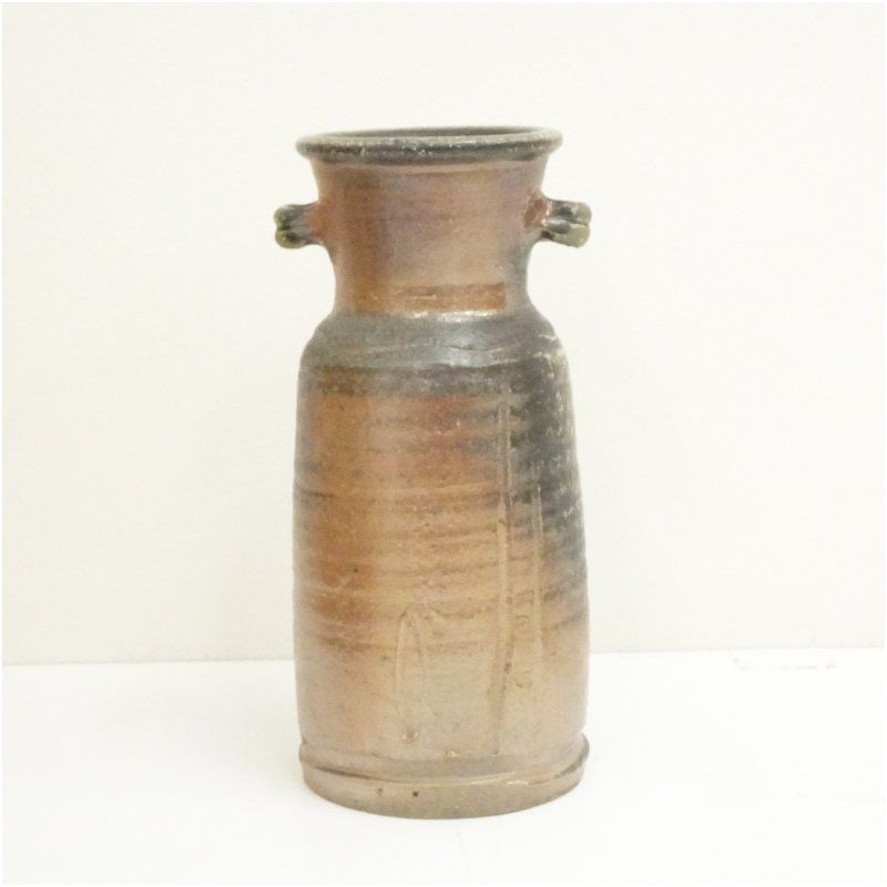 備前焼 山本出造 花入（共箱）花入れ 茶道 茶道具 花瓶 花器 おしゃれ