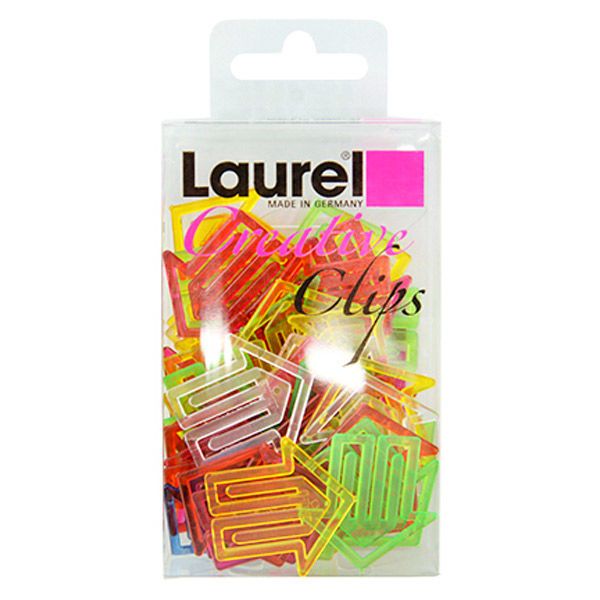 まとめ買い LAUREL ローレル クリスタルプラスチッククリップ 矢印型 30×29mm アソート 50個入 1428-96 ×10セット