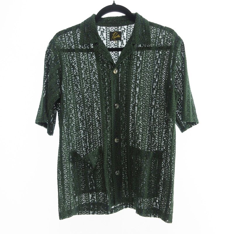 【姫路東店】 中古 Needles | ニードルス 半袖シャツ CABANA SHIRT KP184 グリーン サイズ：XS 【099】 姫路東店】 中古 Needles | ニードルス 半袖シャツ CABANA SHIRT KP184