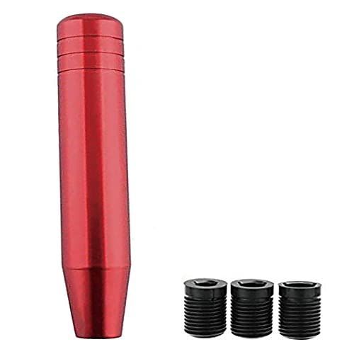 レッド Lanx. アルミ シフトノブ 汎用 13cm ロング MT シフト トラック 軽トラ 軽トラック メタリック (レッド)