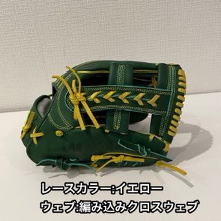 誠グローブ(店舗ロゴ刺繍入り)軟式用オールラウンド型 型付け&磨き 