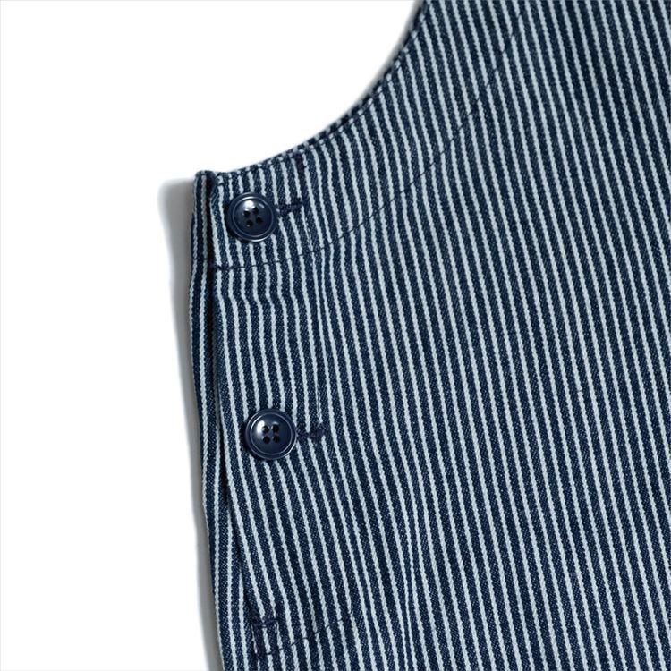 送料無料】COOKMAN Fisherman's Bib Navy Hickory