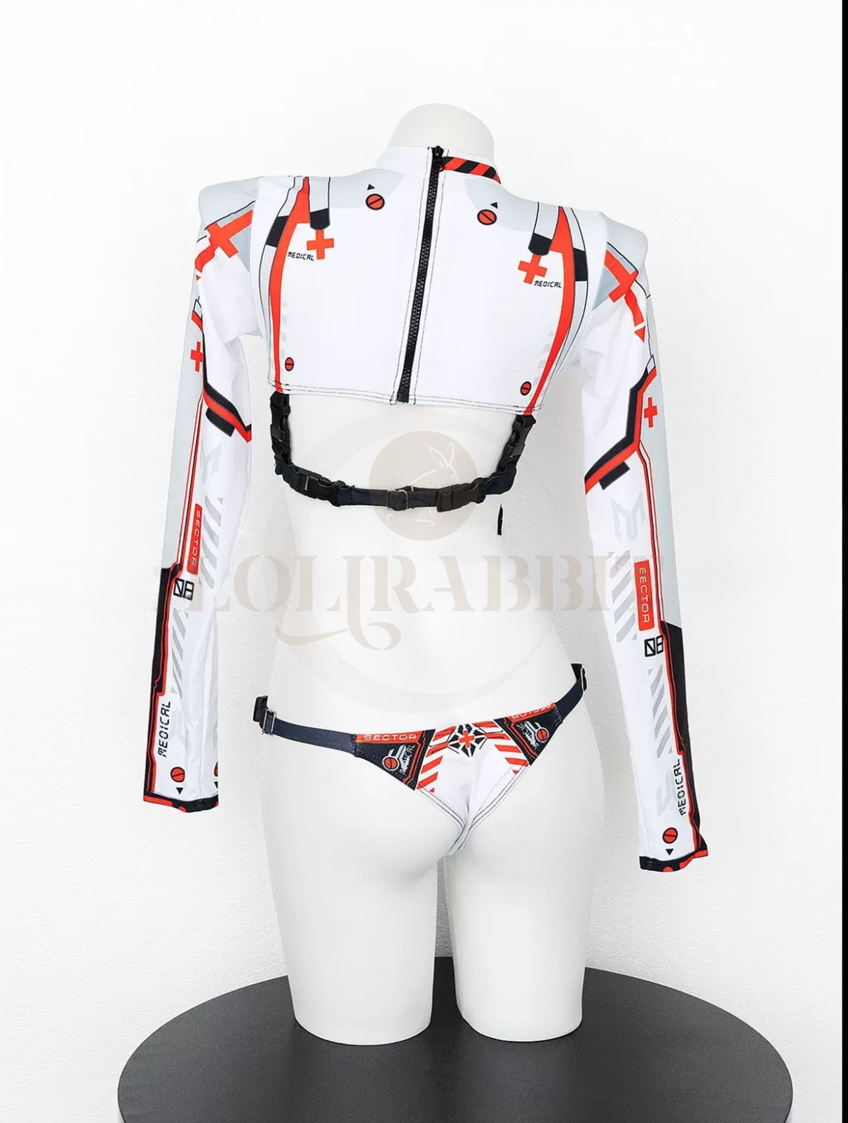 「 サイバーナース 」 スパンデックス スーツ 水着 下着 フリーサイズ  コスプレ ロリラビ