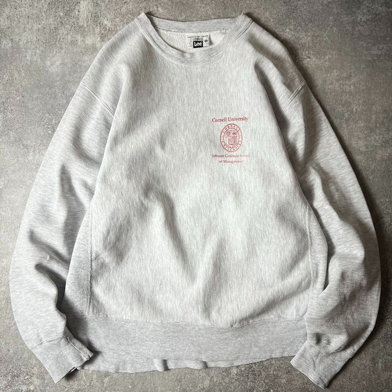 90s USA製 Lee カレッジ ロゴ プリント RWタイプ スウェット トレーナー XL / 90年代 アメリカ製 オールド リバース