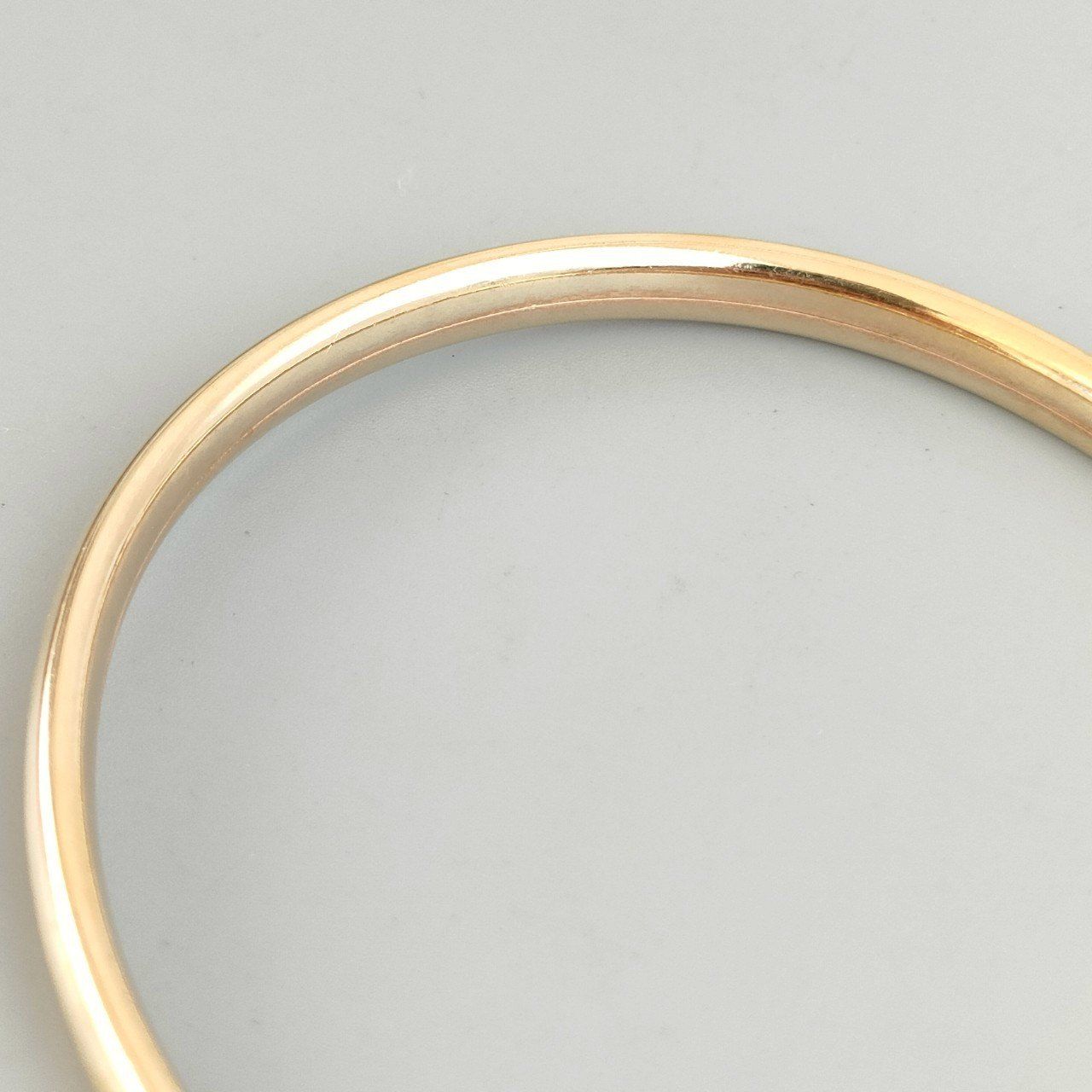 18金 K18 男女兼用 ホールマーク イタリー バングル 9.74ｇB578