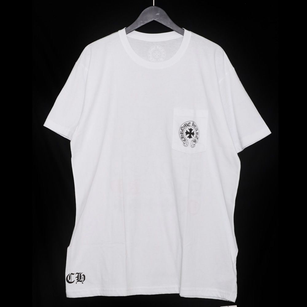 未使用 CHROME HEARTS スクロールラベルプリントTシャツ - メルカリShops