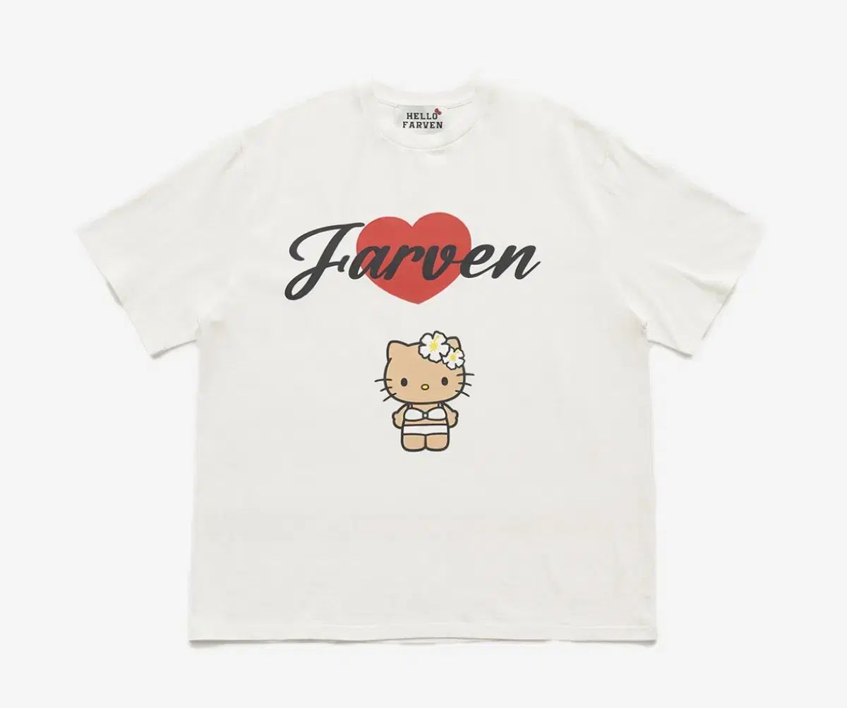 即時出荷|保留 パーベン 日焼け キティ Tシャツ 白