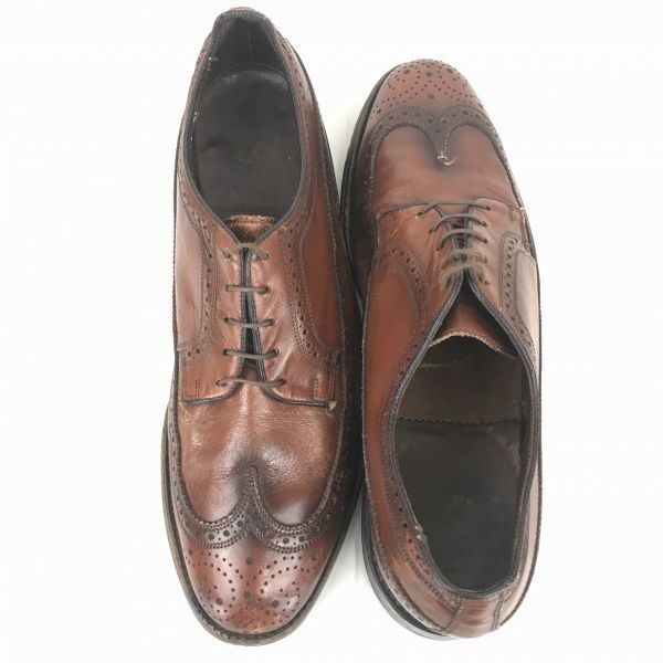 70s以前 希少ビンテージ フローシャイムFLORSHEIM 本革/グッドイヤー