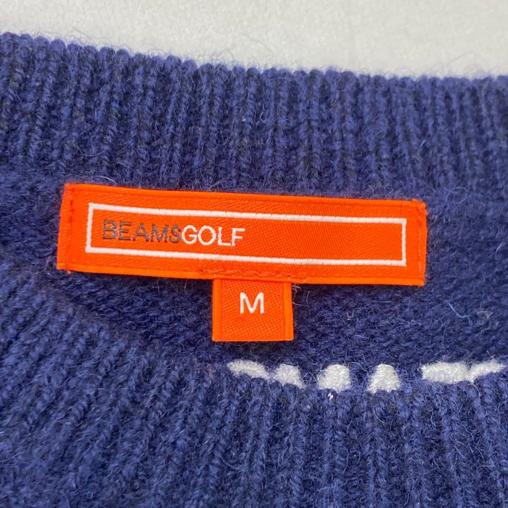 サイズ：M BEAMS GOLF ビームスゴルフ 長袖 ニットセーター