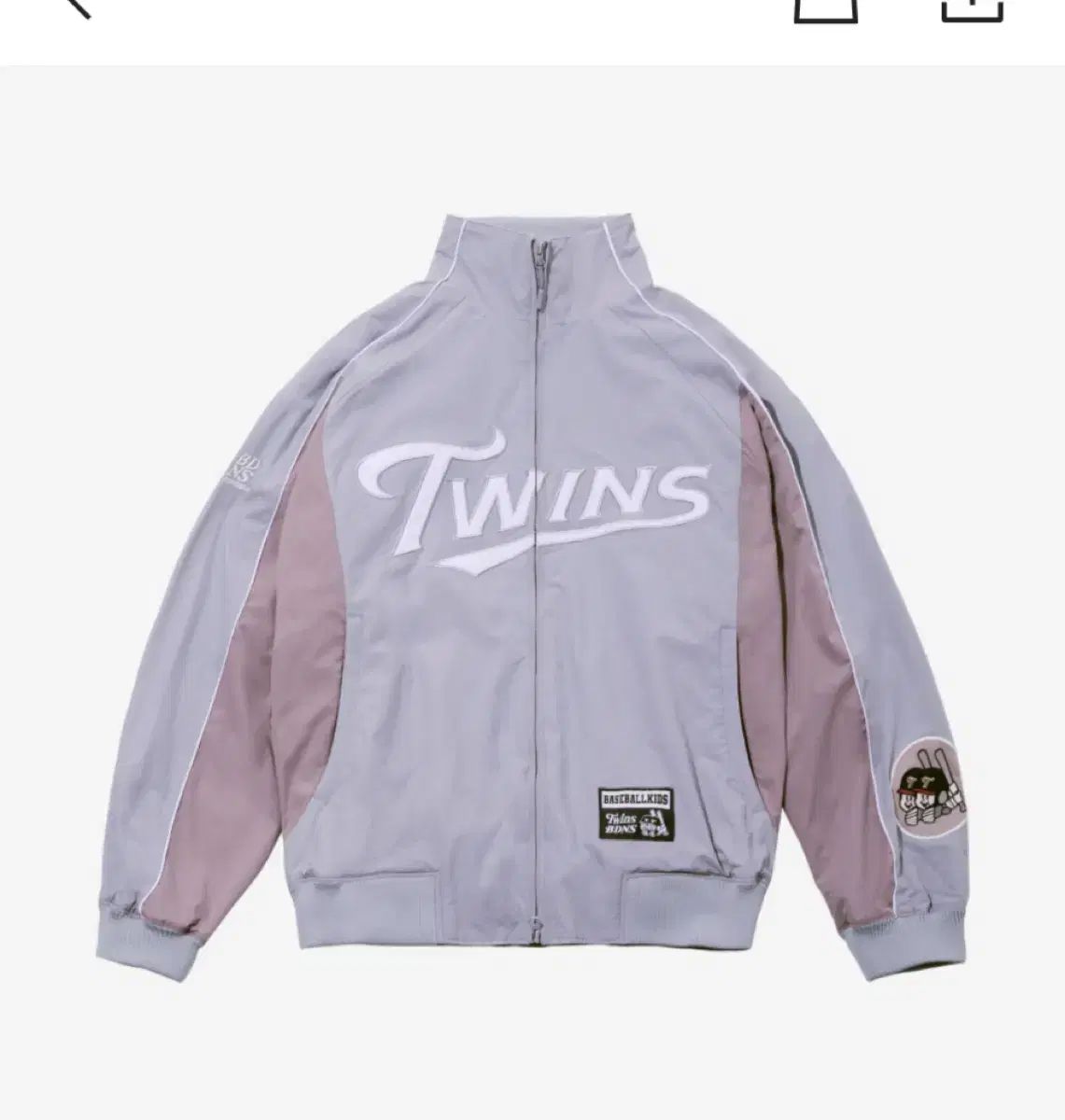 BDNS LG TWINS ツインズ ダグアウト ジャケット グレー M|L