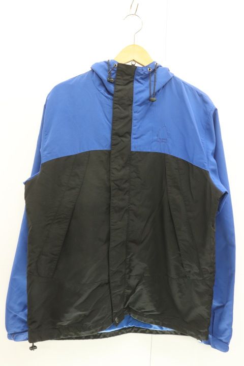 【中古】 SIERRA DESIGNS メンズマウンテンパーカー XL マウンテンパーカー SIERRA DESIGNS XL 黒 ブラック 青 ブルー 三本木