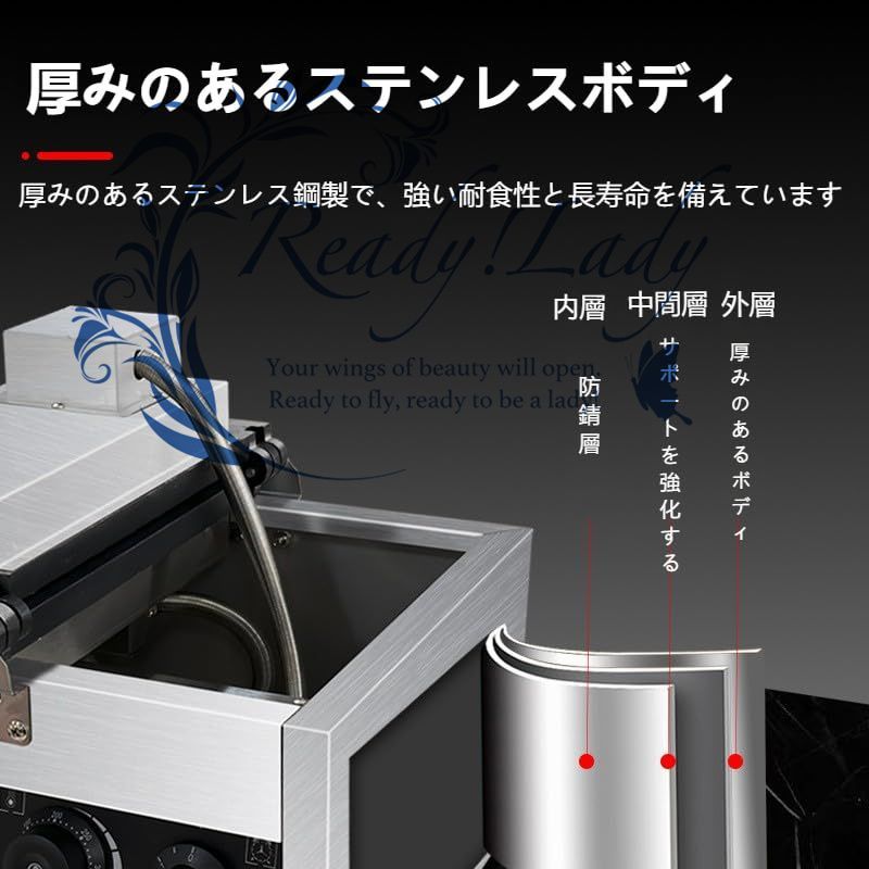 【特価】電気ミニたい焼き器 110V ステンレス鋼 両面加熱 10匹 特価】電気ミニたい焼き器 110V ステンレス鋼 両面加熱 10匹