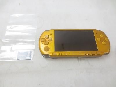 ゲーム PSP 本体 PSP3000 ブライト イエロー メモリースティック付き