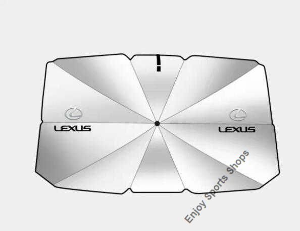 新品 激レア レクサス 傘型 サンシェード 車用サンシェード 日よけ フロントカバー ガラスカバー ワンタッチ折り畳み式 144x73cm