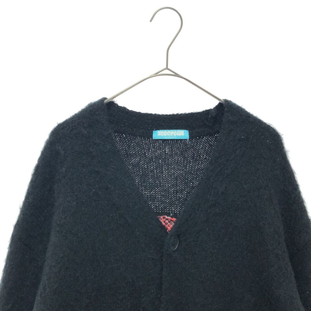 ICE CREAM (アイスクリーム) KNIT CARDIGAN バックロゴ モヘアタッチ