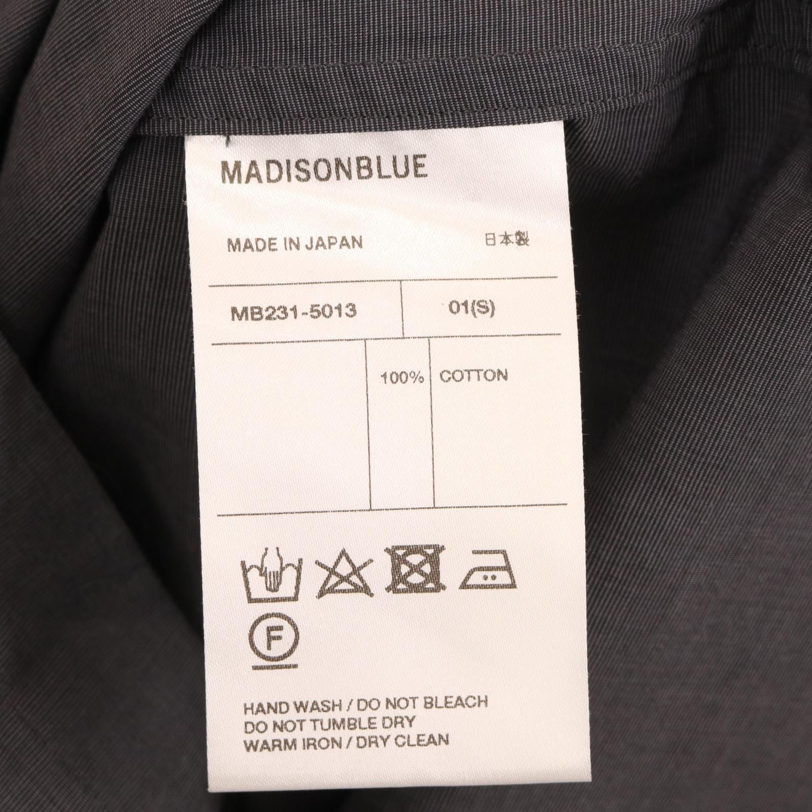 MADISON BLUE マディソンブルー 23SS ｸﾞﾚｰ MB231ｰ5013 ｢B.D. SH BROAD  