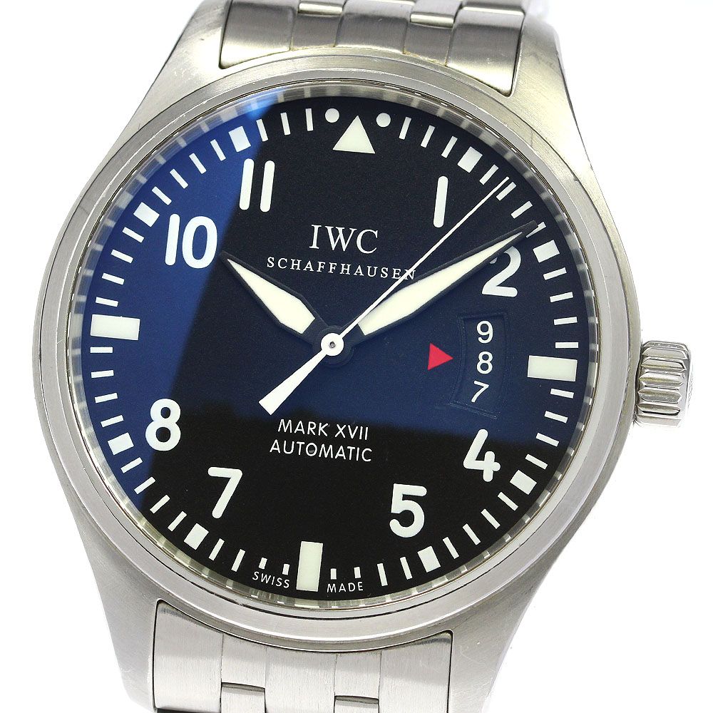 IWC IWC SCHAFFHAUSEN IW326504 パイロットウォッチ マークXVII デイト 自動巻き メンズ保証書付き_793730 -  メルカリ