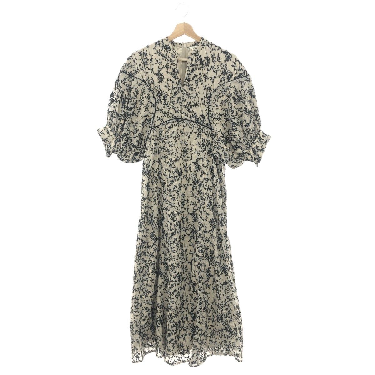 良好 CLANE クラネ FLORET EMBROIDERY ARM ONE PIECE フラワー刺繍 