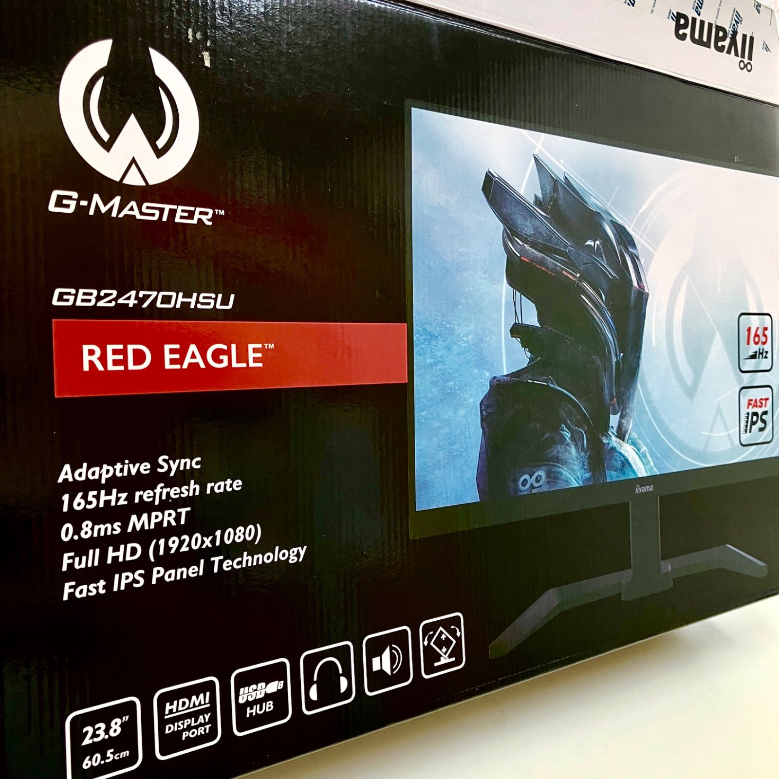 美品⭐️iiyama・RED EAGLE】 ゲーミングモニター23.8インチ 液晶ディスプレイ G-MASTER GB2470HSU Full HD  (1920x1080) ユーズド品 （AYA） 240730004500WN - メルカリ