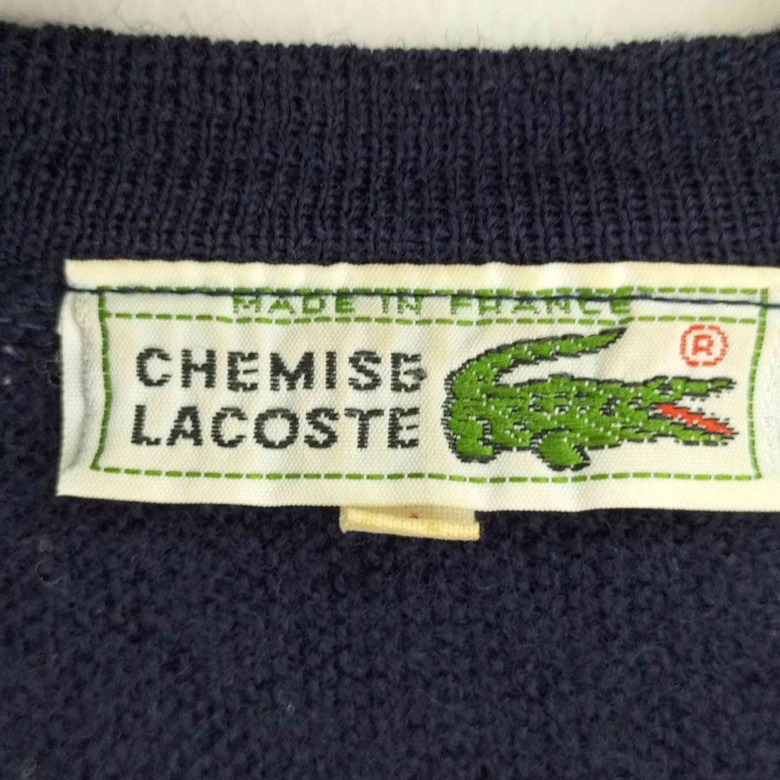 シュミーズ ラコステ CHEMISE LACOSTE フランス製 Vネックニット